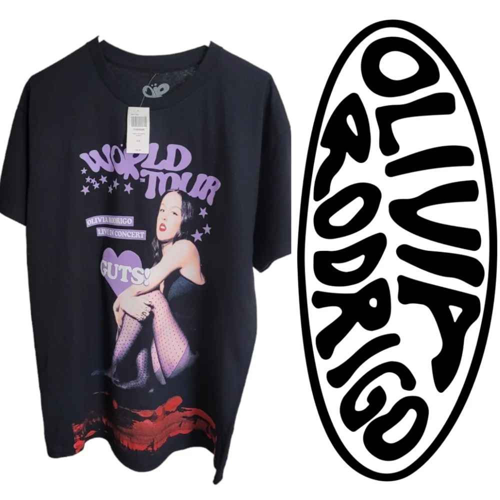 🆕️ Olivia Rodrigo Official Guts Tour Graphic Tee - Picture 7 of 7